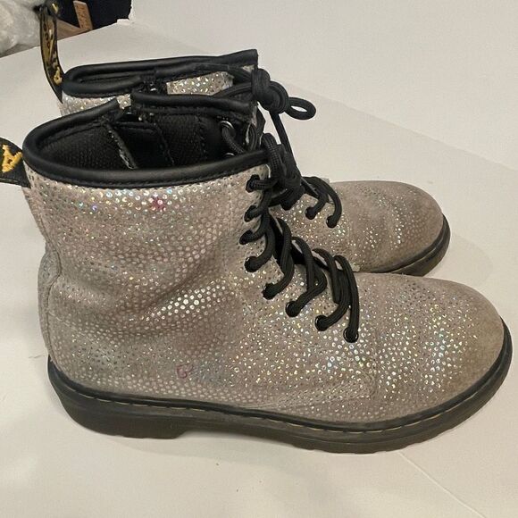 Doc Martens Glitter Embossed Boots - Picture 3 of 7